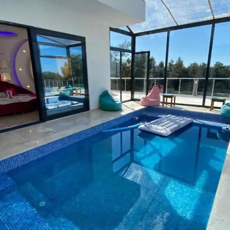 İslamlar 1 Bedroom Secluded With Private Pool Hot Tub * Kalkan