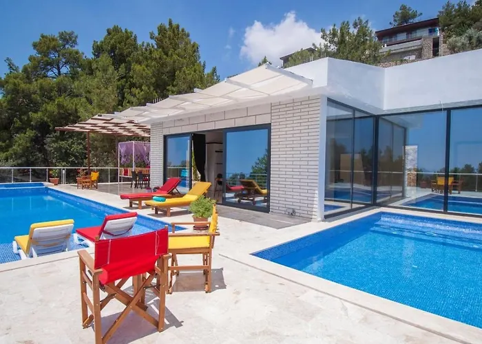 İslamlar 1 Bedroom Secluded With Private Pool Hot Tub Вилла Калкан