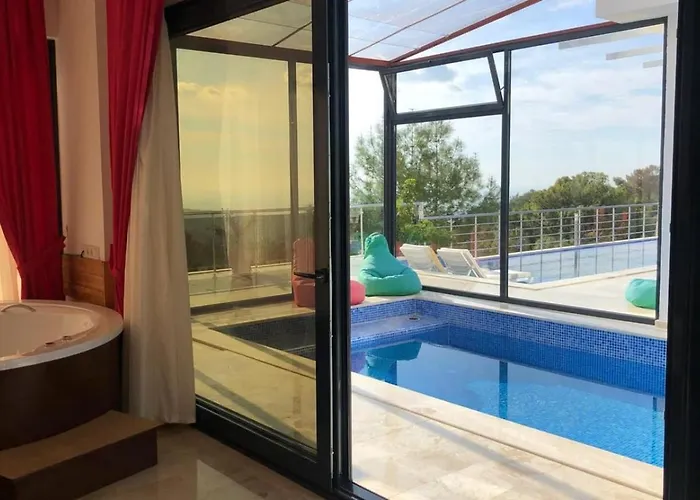 İslamlar 1 Bedroom Secluded With Private Pool Hot Tub * Kalkan